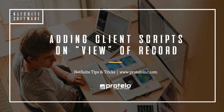 Adding Client Scripts on “View” of Record }}