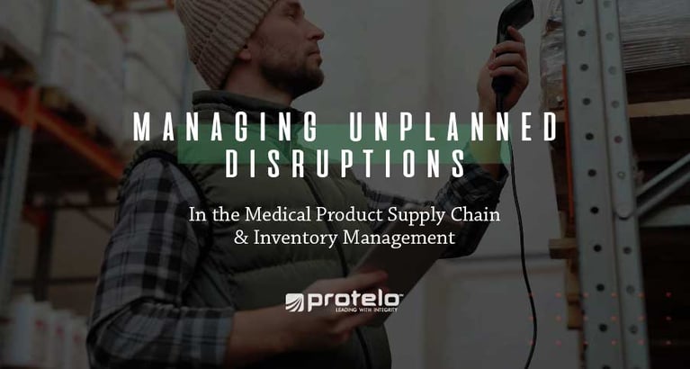 Managing Unplanned Disruptions in the Medical Product Supply Chain }}