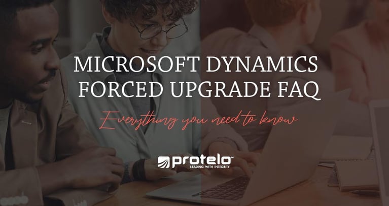 Microsoft Dynamics Forced Upgrade FAQ }}